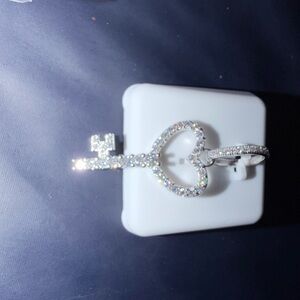 925 SILVER moissanite
1.50 CTW
$350.00 Key Pendant Necklace